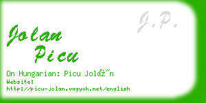 jolan picu business card